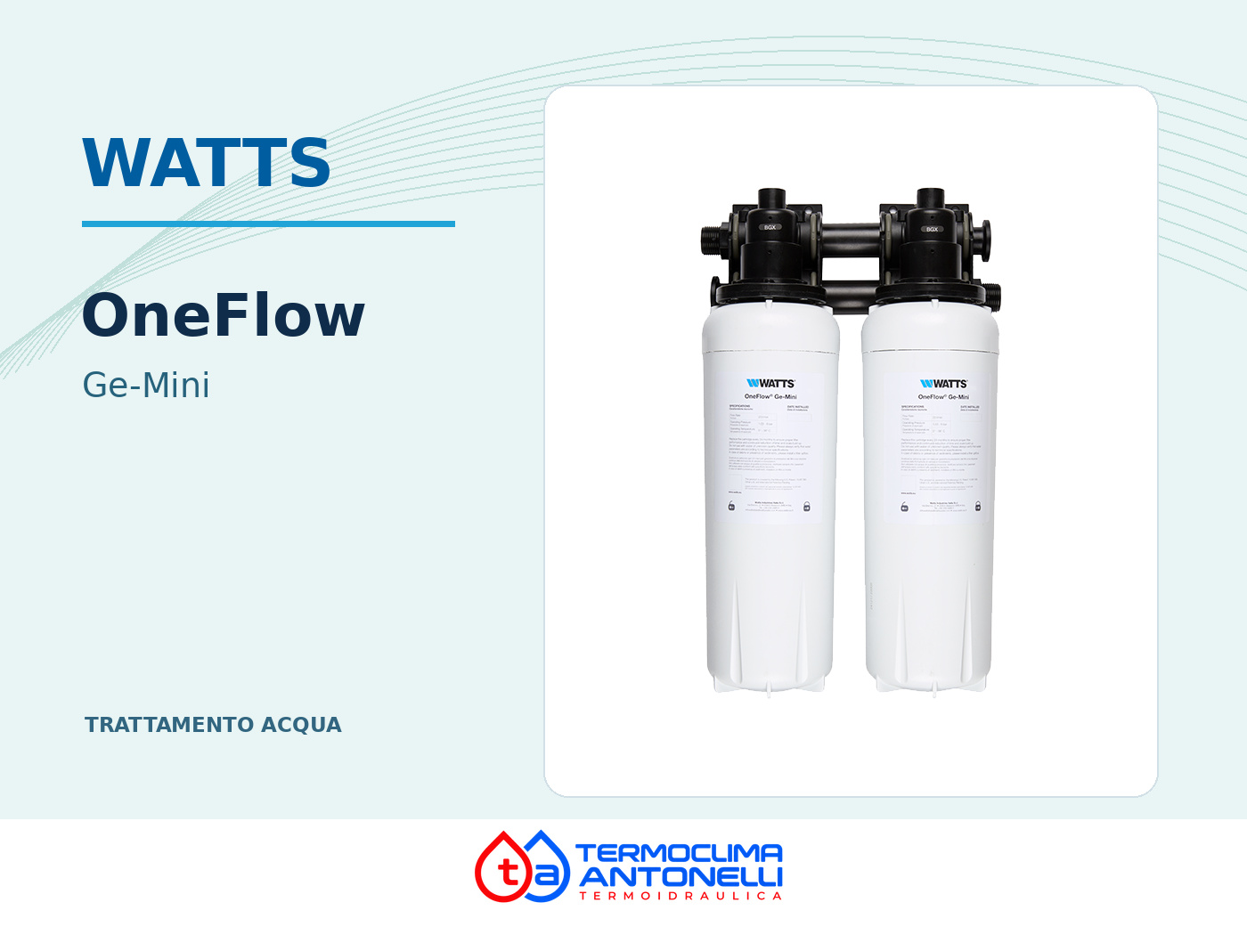 Watts OneFlow Ge-Mini anticalcare per spazi ridotti, Roma