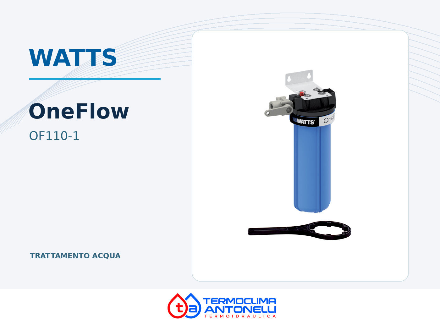 Watts OneFlow OF110-1 per singolo apparecchio