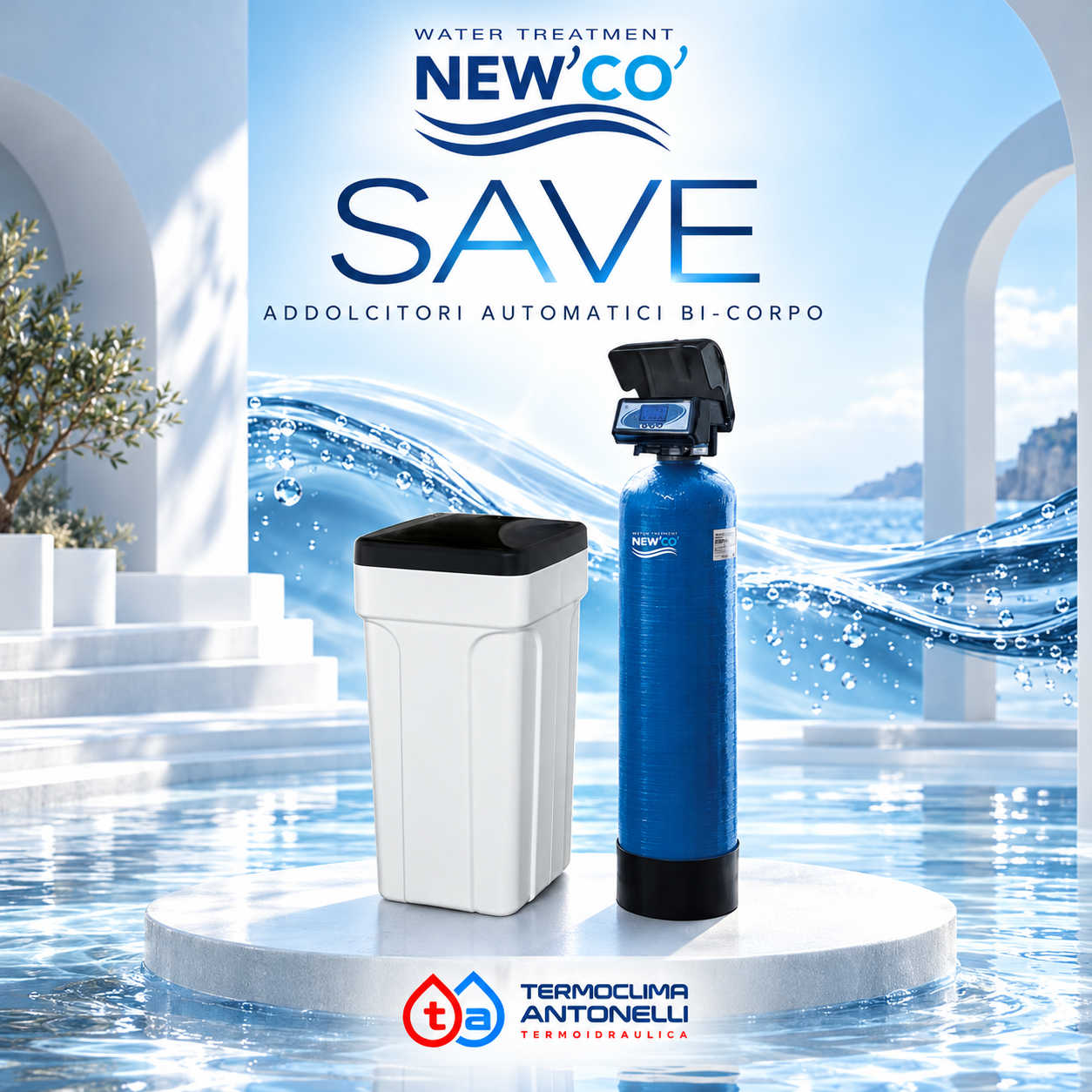 Addolcitore NewCo Save bi-corpo